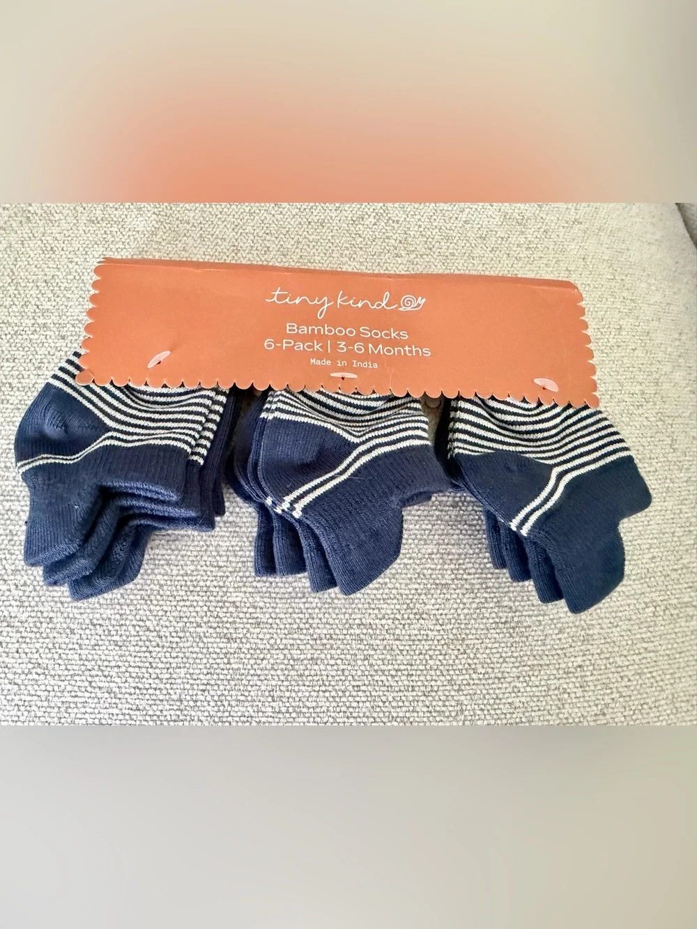 NWT! Tiny Kind Bamboo Viscose Socks (6 Pack) - Indigo